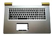 GAOCHENG Laptop PalmRest&Keyboard for Lenovo Ideapad 700 700-17 700-17ISK 5CB0K93621 English US Upper Case Cover Silver New