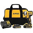 DEWALT 20V MAX Cordless Impact Driver Kit, Brushless, 1/4" Hex Chuck, 2 Batteries and Charger (DCF787C2)