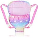 Aolso Baby Doll Carrier Storage Bag Backpack, Baby Doll Carrier with Adjustable Straps, Doll Sling Carrier Front and Back Portable Bag Doll Accessories for 14-18 Inch Dolls (Doll Not Included)
