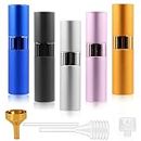 Tanstic 5Pcs 8ml Refillable Perfume Atomizer Bottle, Mini Cologne Travel Atomizer Fragrance Spray Bottles Empty Container, Portable Small Aftershave Sprayer with Perfume Dispenser for Traveling
