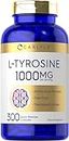 L Tyrosine Capsules | 1000mg | 300 Count | Non-GMO & Gluten Free Supplement | by Carlyle