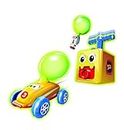 BALLOON ZOOM - Original Antriebsspiel – Ballon + Auto/Rakette/Astronaut – Spielzeug für Kinder drinnen und draußen – Komplettset mit 12 Luftballons