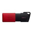 Kingston DataTraveler Exodia M PenDrive USB 3.2 Gen 1 DTXM/128GB - con cappuccio removibile (Nero + Rosso)