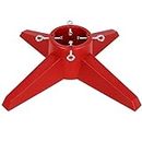 FORUP Christmas Tree Stand, Xmas Tree Base Stand, Christmas Tree Holder for Real Trees, Red