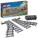 City Trains Switch Tracks 60238 Building Toy Set for Kids, Boys, and Girls Ages 5+ (8 Pieces)