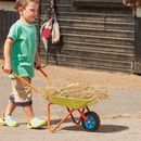 Carretilla de ruedas para niños jardín al aire libre actividad jardinería juguete seguro para niños herramienta de metal