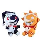 2024 New Sundrop Moondrop Plush Toy, Sun and Moon Stuffed Animal,Clown Figure Cartoon Plush for Fans Birthday Gift(2PCS)