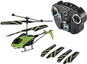 Revell Control 23829 Remote Control Helicopter "Streak" Glow in the dark With Infra Red Control, Gyro, Spare Rotors, LED Lights, 2 Channel, Charges ViA Transmitter, 18cm in length , Green