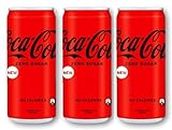 Coca Cola Zero Sugar lets You Enjoy the Same Great Taste of Coke Without Worriee, 330ml X (Pack of 3) Imported