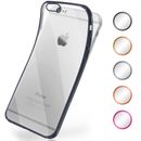 Hülle für Apple iPhone 6s Plus/6 Plus Silikon Schutzhülle Transparent Chrom Case