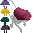 Feliliber Stroller Replacement Accessories Canopy, Colorful Sun Shade Compatible with Doona Car Seat & Strollers (Wine Red)