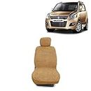 Kingsway® Towel Fabric Car Seat Covers Compatible with Maruti Suzuki Wagon R (Year 2010-2018), 100% Cotton, Beige Cclor, Complete Set of All Seats (Car Specific Front + Rear Seat Covers)