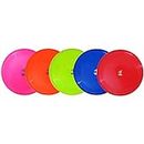 VIGOUR SPORTS Flying Disc Frisbee 9 Inch (Set of 5) - Multicolour for Kids and Adults Indoor and Outdoor Fun Games
