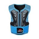WOSAWE Kids Body Armor Motorcycle Chest Spine Protective Gear Breathable Body Guard for Motocross Cycling Skateboarding Skiing Blue