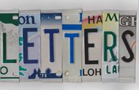 MIXED COLOR License Plate Letters for Arts & Crafts Projects Signs Bar Mancave
