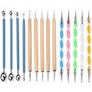 Prescent 14 Piece Dotting Tools Set Embossing Stylus for Painting, for Nail Art, Ball Styluses for Rock Painting