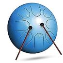 INMAKER Steel Tongue Drum 8 Note 6 Inch C-Key Steel Drum Percussion Instrument with Drum Sticks Music Book for Adult Kid Musical Education Yoga…