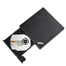 External CD DVD Optical Drive USB 2.0 for Laptop DVD-ROM Player CD/DVD-RW Burner Reader Writer Recorder Portatil for Windows PC (Black)