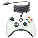 OSTENT Wired Controller Gamepad for Microsoft Xbox 360 Console PC Computer Video Game Color White