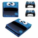 PS4 Slim PlayStation Skin Stickers PVC for Console + 2 Controllers
