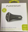 PureGear Universal Rapid Dual USB 24W/4.8A Car Charger - Black