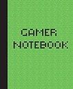 Gamer Notebook: The Game is Never Over. Perfect Unique Gift Idea Wide Ruled Notebook, Composition Sketch Book to write in for Mens Women Girl Boy under 10$