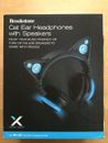 Brookstone Cat Ear Headphones with Speakers - Blue Light | Zustand: sehr gut