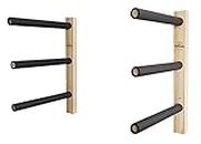 Northcore Surfing and Watersports Accessories - Triple Wooden Surfboard Rack - Wood - Arms are 52 cm