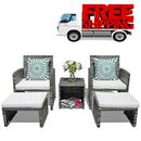 Patio Furniture Sets Clearance Outdoor Garden Rattan Wicker Chair With Ottoman
