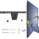 PUTORSEN Ultraslim TV Wandhalterung fur 37-80 Zoll Flach & Curved,Wand Halterung Fernseher unterstützt TV bis zu 50kg mit Max VESA 600x400mm,Abstand zur Wand nur 1.7 cm