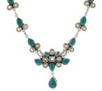 QVC Artisan Crafted Silver 10.25 Ct Gemstone Drop Necklace $450
