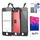NuFix LCD Replacement for Apple iPhone 5S / 5SE Screen Glass LCD Display Touch Digitizer Assembly with Frame and Tools A1453 A1457 A1518 A1528 A1530 A1533 A1724 A1662 A1723 Black