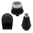 YanBan Replacement Nose Trimmer Head+ Cleansing Brush+Trimmer for Philips RQ1050 RQ1060 Norelco RQ585/52 Series 9000 &7000 RQ1260 RQ12