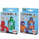 Toy Shed StikBot-Figur, Mehrfarbig, 2 Stück