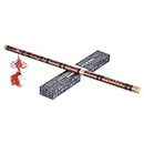 Btuty Flute - Pluggable Bitter Bambú Flute Dizi tradicional chino mano madera musical instrumento clave D Nivel de estudio Rendimiento