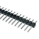 ELECTROPRIME 10x 40Pin 2.54mm Pitch Single Row Straight Connector Male Pin Header Strip Parts