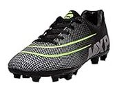 GOLAZO Sports Men's Messi Synthetic Leather Football Studs Shoes -FS-10 | Black Color | Size-5 | for Men's and Boy's | for Sports |