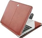 Dorca® Laptop Case Cover Compatible with DELL XPS 13 9315 (ICC-C786507WIN8) Laptop (Slim & PU Leather)- Brown