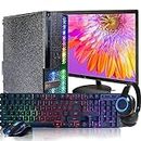 Dell RGB Gaming Desktop Computer, Intel Quad Core I7 up to 3.8G, GTX 750 Ti 4G, 16G, 512G SSD, WiFi, Bluetooth, RGB Keyboard & Mouse, New 22" 1080 FHD LED, RGB Headphone, Win 10 Pro(Renewed)