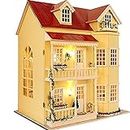Flever® Dollhouse Miniature DIY House Kit Manual Creative with Furniture for Romantic Artwork Gift-Great Villa (Fairy Homeland)