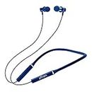 pTron Tangentbeat in-Ear Bluetooth Wireless Headphones with Mic, Punchy Bass, 10mm Drivers, Clear Calls, Dual Pairing, Fast Charging, Magnetic Buds, Voice Assist & IPX4 Wireless Neckband (Dark Blue)