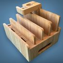 Bamboo Charging Station Organizer for Multiple Devices Desktop Docking Stations