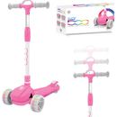 Kids Fiat Youth Glow Kick Scooter in Pink For boys and Girls Ages 3-8 Years