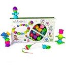 Lalaboom - Preschool Educational Beads - Montessori Shapes And Colors Construction Game And Learning Toy for Babies And Children from 10 Months to 4 Years Old - BL300, 36 Pieces