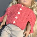 Coarl Cardigan Sweater From American Girl Kit's Photographer Outfit Retired Toys