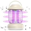 Electric Mosquito Repellent Lamp, Three in One USB Rechargeable Fly Zapper Insect Killer with Night Light and Camping Light, Mosquito Killer Lamp for Indoor Outdoor Camping