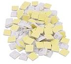 GILHOT® Self Adhesive Zip Cable Tie Mount for Wire, Clips, Cable Management 18x18(mm), 100pcs/Pack - White - Convenient and Secure Cable Tie Mounts - Pack of 100