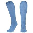 CHAMPRO Womens Athletic Compression For Baseball, Softball, Football, And More Multi-Sport Socks, Light Blue, Large US