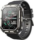 Njord Gear Indestructible Smartwatch, 2024 Njord Gear Smart Watch, Ip68 Waterproof Outdoor Rugged Smartwatch, with Remote Control Selfie and Sleep Monitoring, Sports Watch (Black)