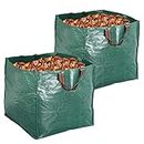 Artillen Garden Bags,Reusable Yard Leaf Bag 71 Gallon Heavy Duty Gardening Lawn Pool Waste Collector Container 270L Gartenmüllbeutel (2 stück 270L)